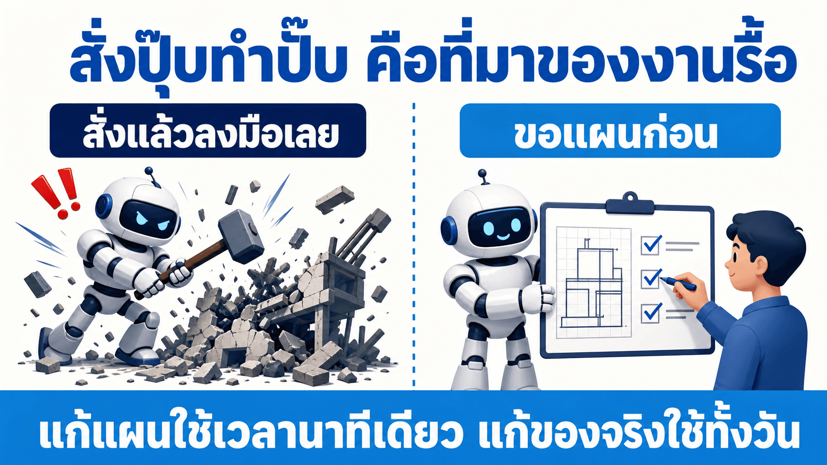 Plan Mode ให้ AI คิดก่อนลงมือ — สไลด์ 2