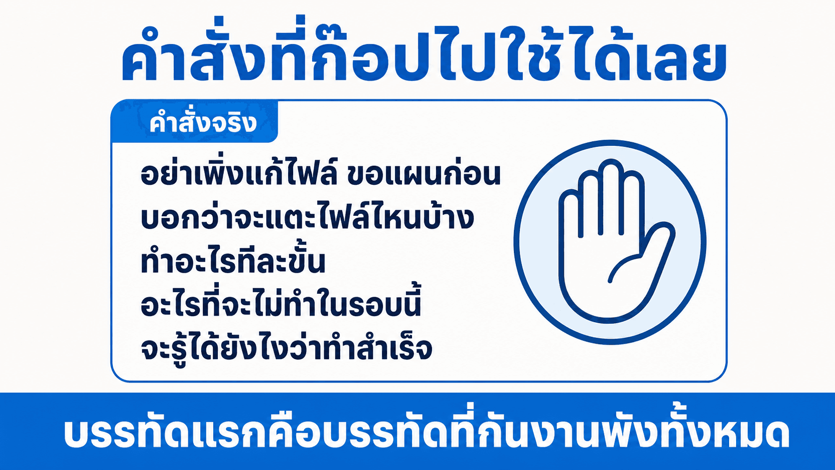 Plan Mode ให้ AI คิดก่อนลงมือ — สไลด์ 4