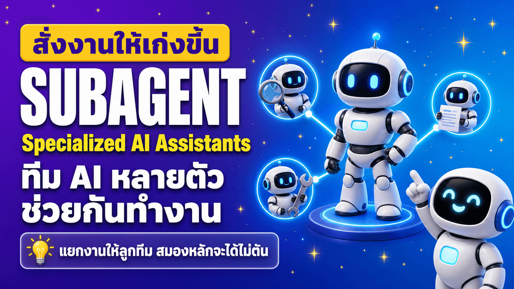 Subagent ทีม AI ช่วยกันทำงาน