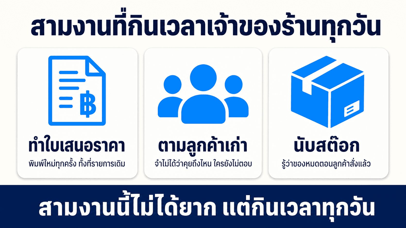 ใบเสนอราคา CRM และสต๊อก — สไลด์ 2