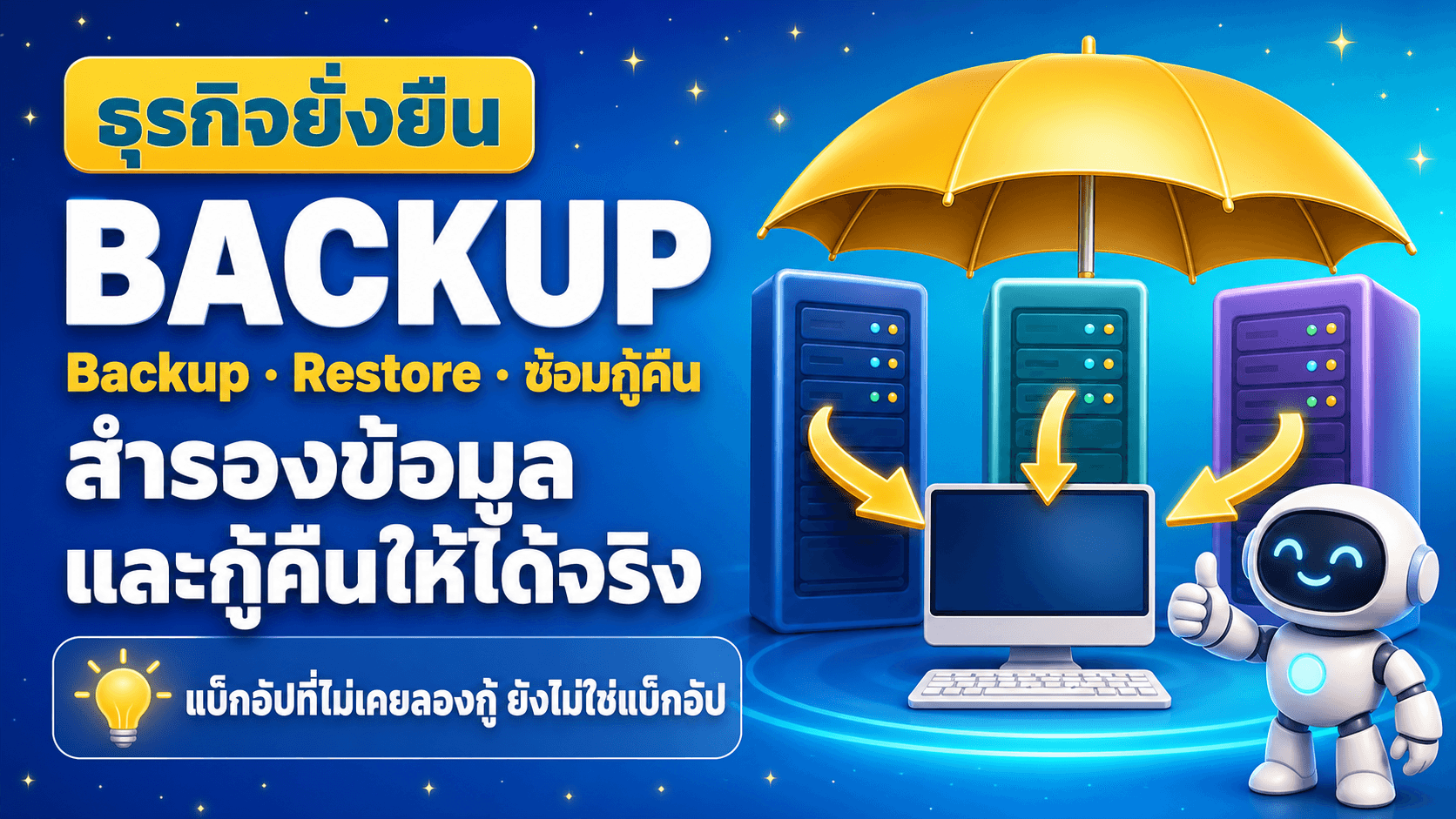 Backup และกู้คืน