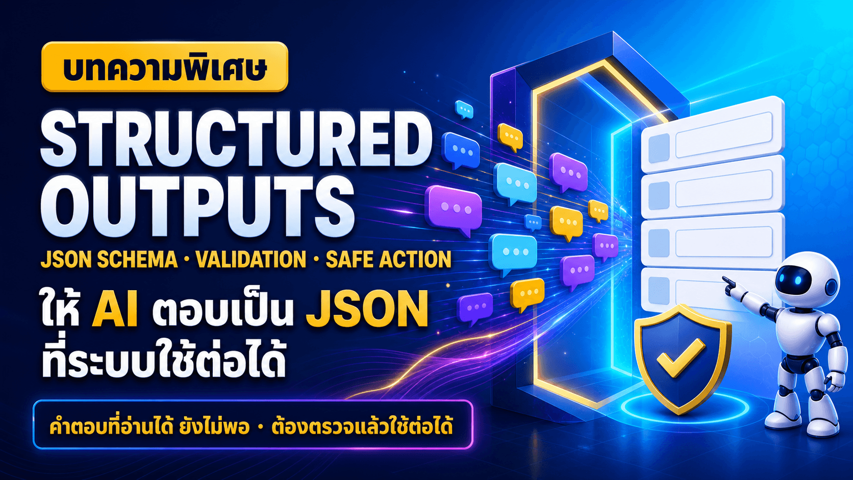 Structured Outputs ให้ AI ตอบเป็น JSON